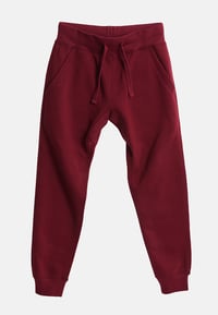 Image 3 of BURGUNDY Joggers (Unisex) with Embroidered Logos *Matches Burgundy Hoodies
