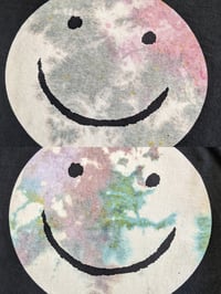 Image 3 of HⒶPPY Tie-Dyed Black T-Shirt