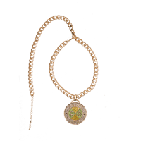 Image 2 of Cross Colours - Crystal Medallion - Yellow/Green