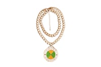 Image 1 of Cross Colours - Retro Medallion - Gold/Green