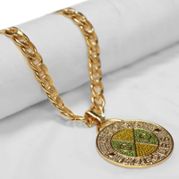 Image 4 of Cross Colours - Crystal Medallion - Yellow/Green