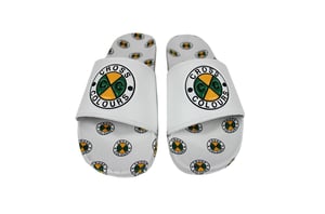 Image of Cross Colours - Circle Logo Slides - White