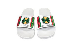 Image of Cross Colours - Label Logo Slides - White