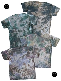 Image 4 of HⒶPPY Tie-Dyed Black T-Shirt