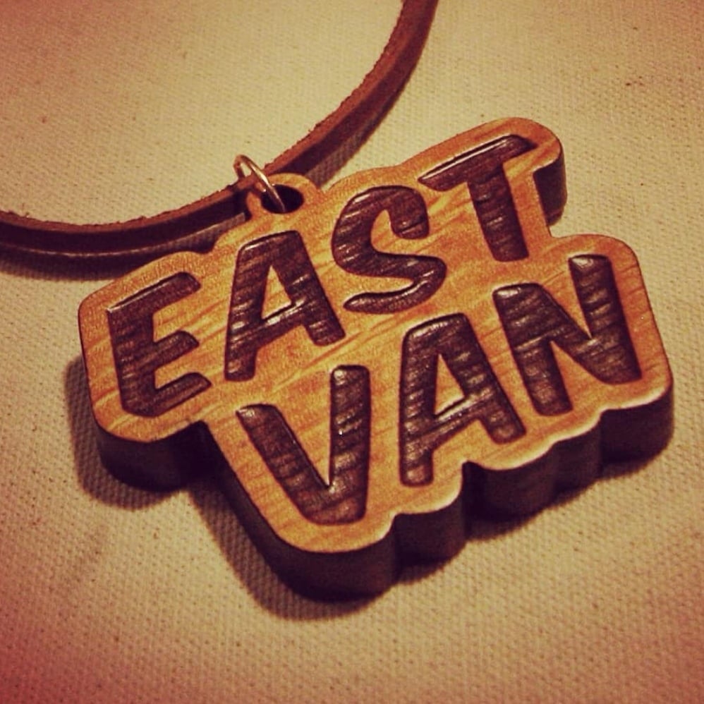 Image of East Van wood pendant