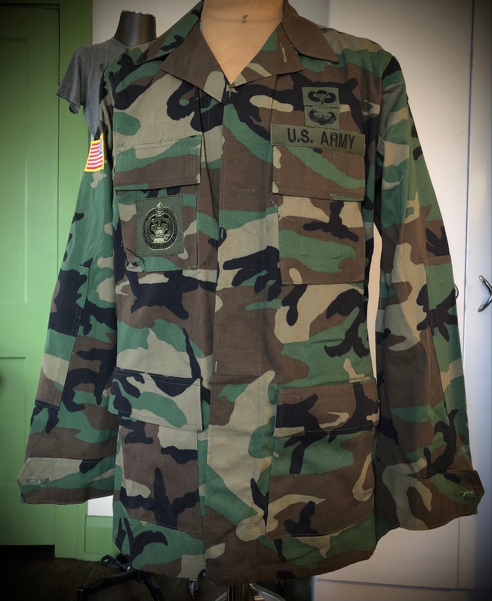 “Wanted: The Ramones Adios Amigos” UPcycled Army Jacket/Shirt