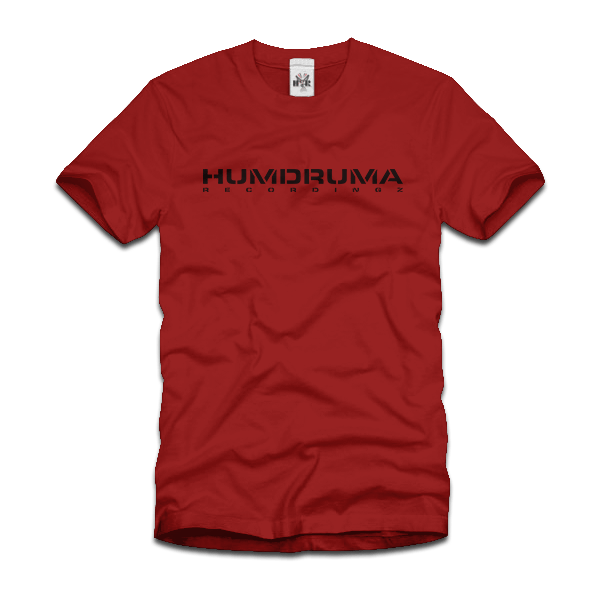 Image of HumDruma Text Red Tee