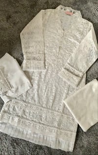 Image 2 of Eid collection- off white sequin formal 3 pcs 