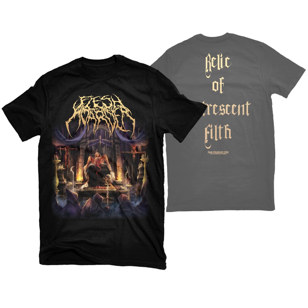 Image of FLESH HOARDER "RELIC OF PUSTRESCENT FILTH" T-SHIRT