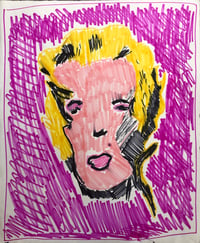 Warhol Marilyn Drawing