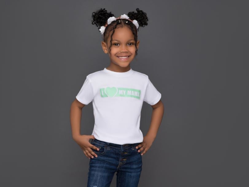 I Love My MAMA - Mint & White