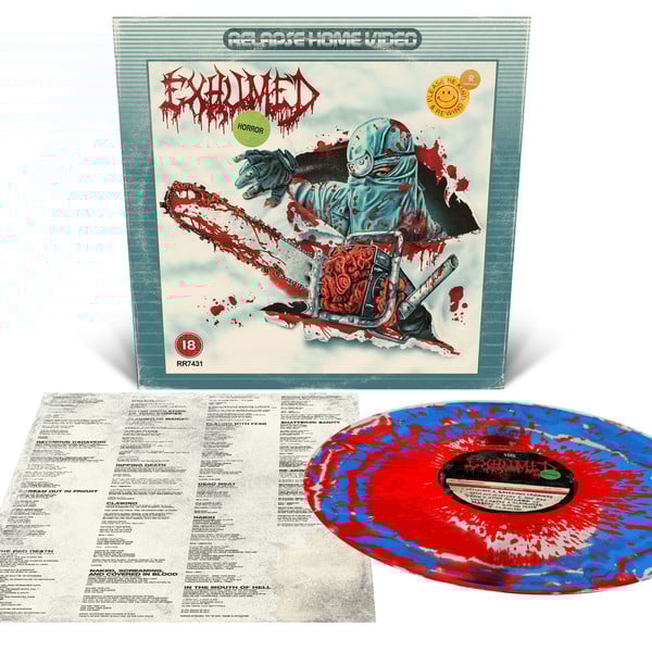 Exhumed - Horror (Blue and Red Blood Splatter Vinyl)
