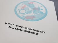 Image 4 of Better to Share a House with Rats than a Dissatisfied Lover greeting card