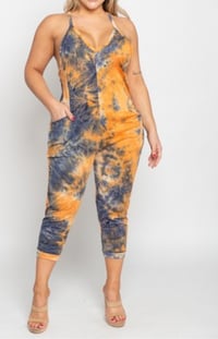 Get it girl 1pc tie dye jumpsuit