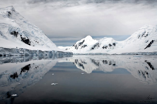Glaciated Mountains Reflected