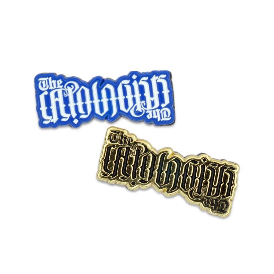 The Capologists Soft Enamel Pin - Bleed Blue / Fancy Gold