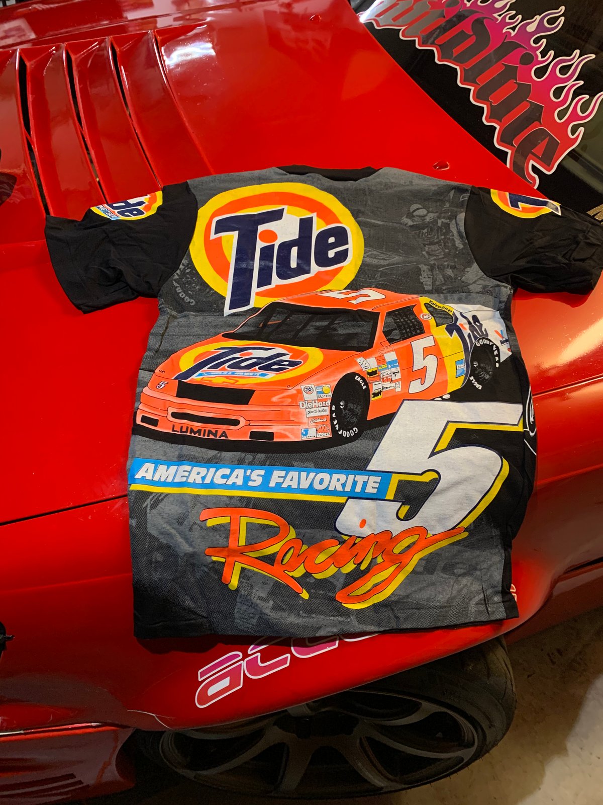 Rare Ricky Rudd AOP Tide L NEW W defect 