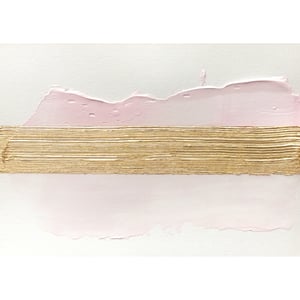COLOURS - PINK, Paralels - ACRYLIC AND 23 CARAT GOLD ON PREMIUM QUALITY PAPER