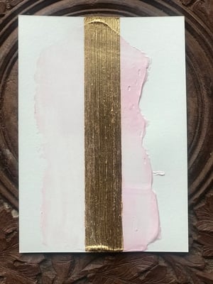 COLOURS - PINK, Paralels - ACRYLIC AND 23 CARAT GOLD ON PREMIUM QUALITY PAPER