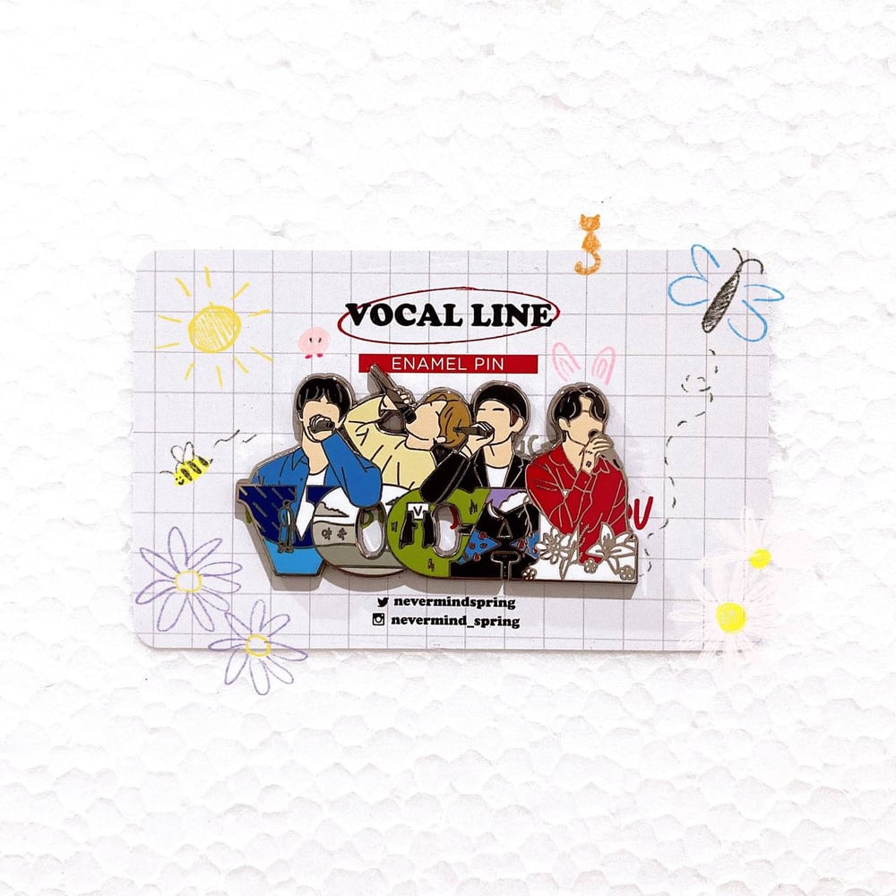 [INDIVIDUAL] Rap Line / Vocal Line Enamel Pin 🎤 