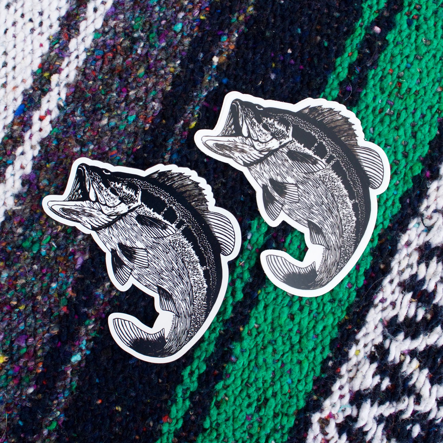 Largemouth Bass Sticker and Magnet