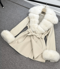 Image 5 of Tiffany Coat With Fur Cuffs