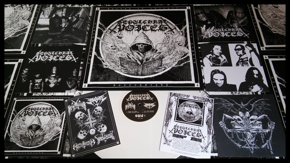 SEPULCHRAL VOICES 4way split vinyl (RB17) MASTER OF CRUELTY, NOCTURNIZED, FETID ZOMBIE, VOMIT CHURCH