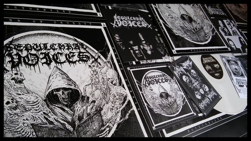 SEPULCHRAL VOICES 4way split vinyl (RB17) MASTER OF CRUELTY, NOCTURNIZED, FETID ZOMBIE, VOMIT CHURCH