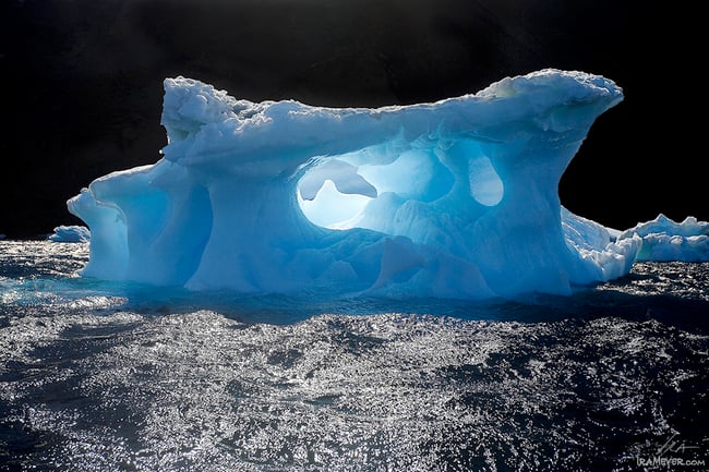 Backlit Iceberg