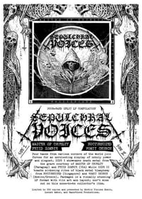 Image 4 of SEPULCHRAL VOICES 4way split vinyl (RB17) MASTER OF CRUELTY, NOCTURNIZED, FETID ZOMBIE, VOMIT CHURCH