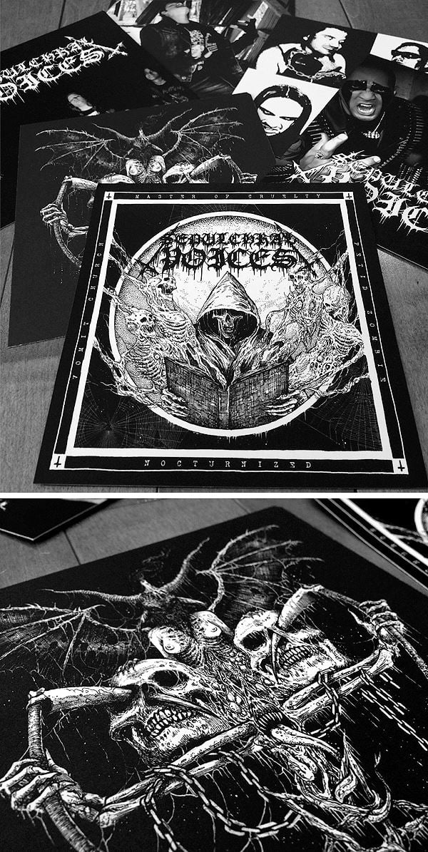 SEPULCHRAL VOICES 4way split vinyl (RB17) MASTER OF CRUELTY, NOCTURNIZED, FETID ZOMBIE, VOMIT CHURCH