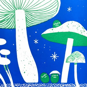 LITTLE MUSHROOM GLOW (Limited Edition Blue and Green)