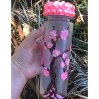 Handpainted blossom water bottle