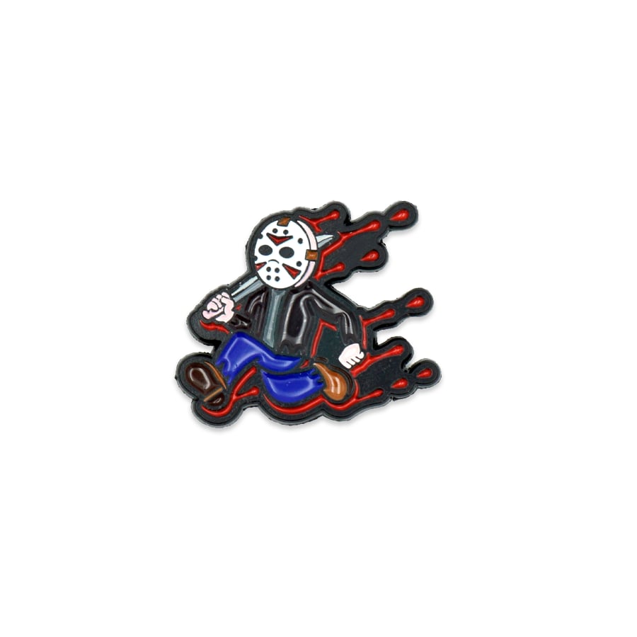 Running Jason Enamel Pin