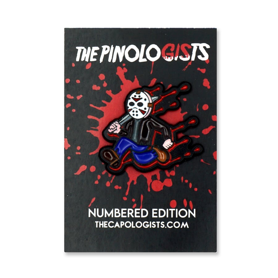 Running Jason Enamel Pin