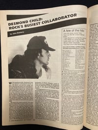 Image 2 of Desmond Child feature in Songwriters Showcase Magazine (Sept. 1990)