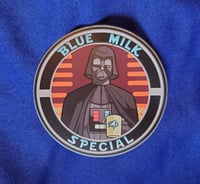 Blue Milk Special Challenge Coin Design Sticker 3"