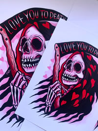 Image 3 of Love Death Emetic Art Print