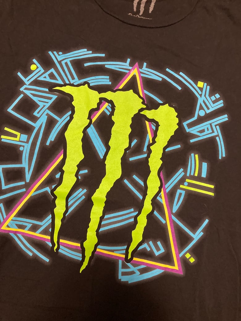 Image of Def Leppard Hysteria styled Monster Energy tour t-shirt in XL