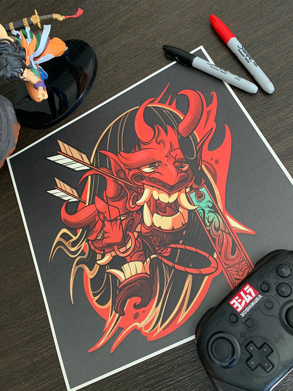 DEMON HEADS PRINT