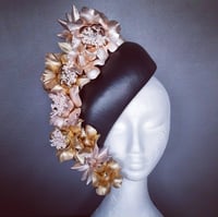 Black, rose and gold face hugger