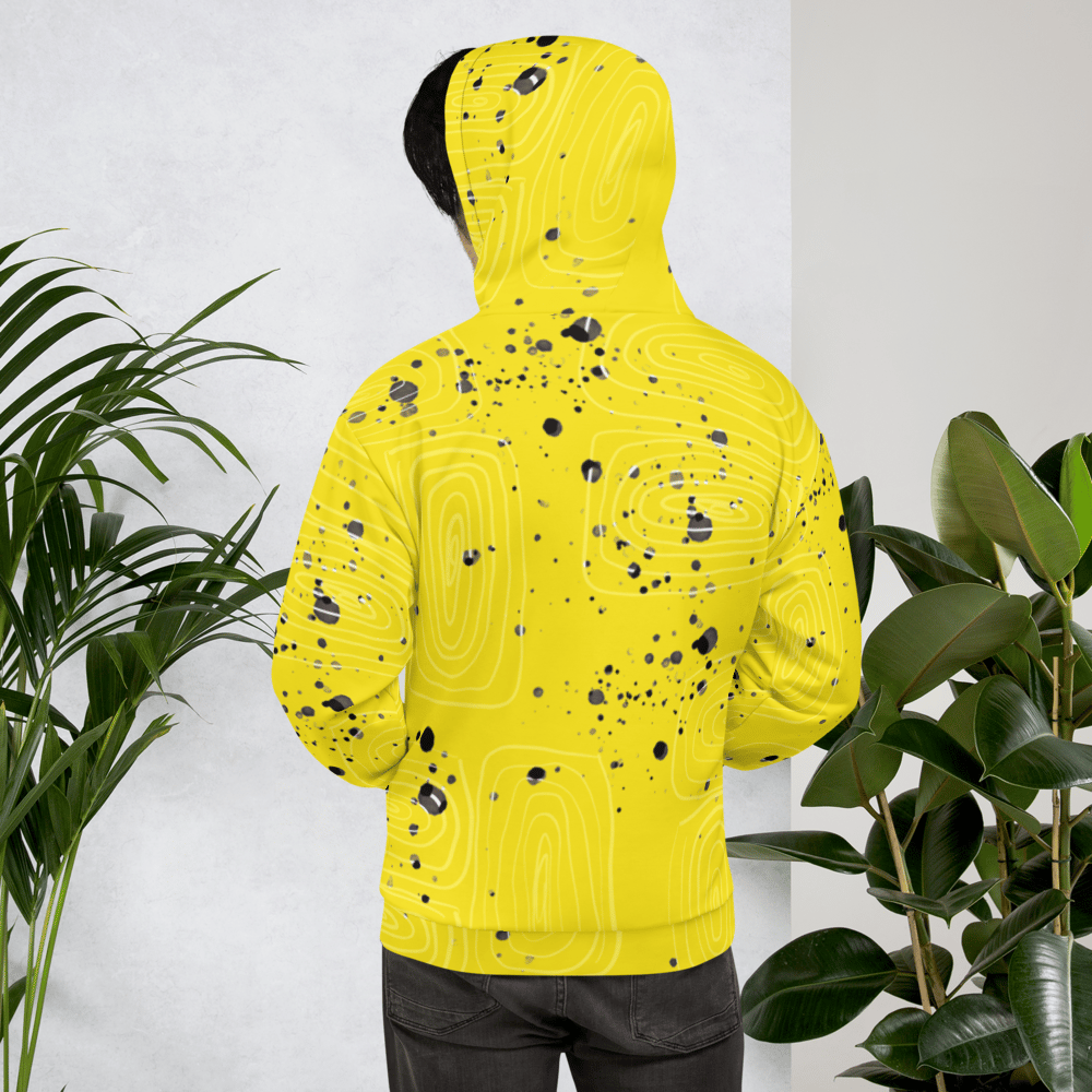 Image of Doodle Dot Unisex Hoodie Illuminating yellow