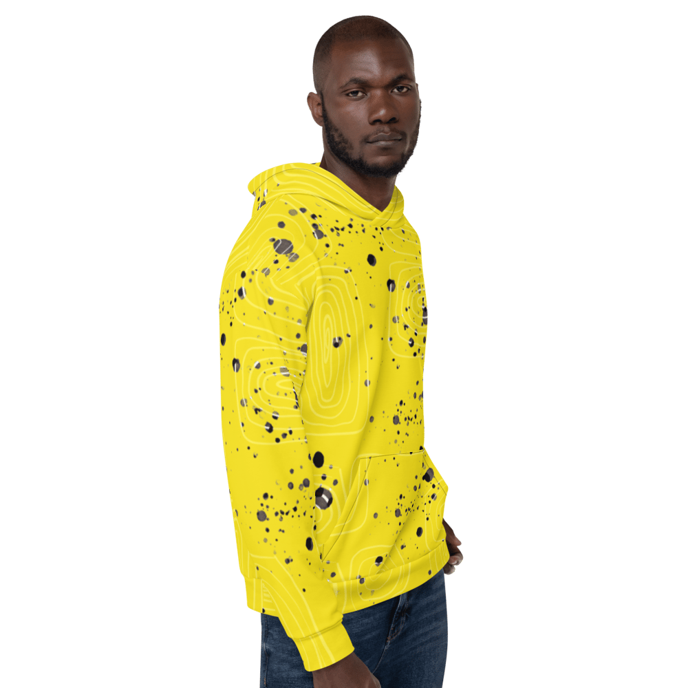 Image of Doodle Dot Unisex Hoodie Illuminating yellow