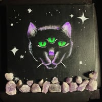 Image 2 of ‘Mystic Cat’ Painting 