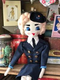 Image 2 of 1940s style WW2 WREN Rag Doll 