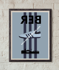 REVERSE BERLIN INSPIRED / THREE STRIPE PRINT 