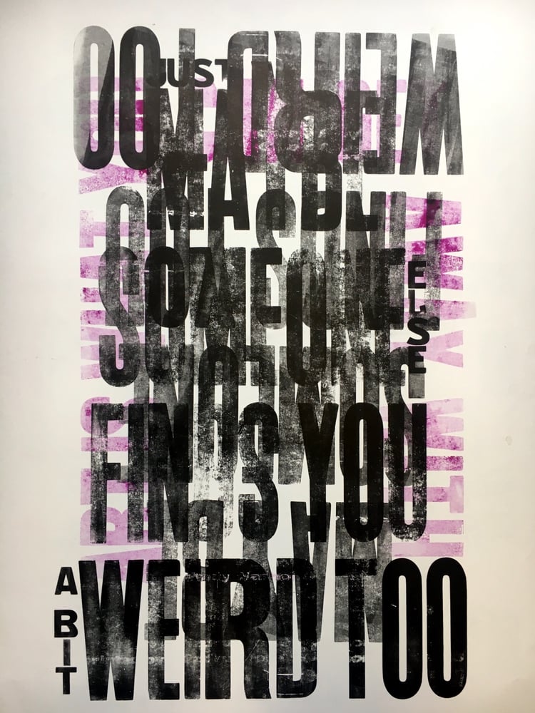 Image of One-off Typo Poster #1-066
