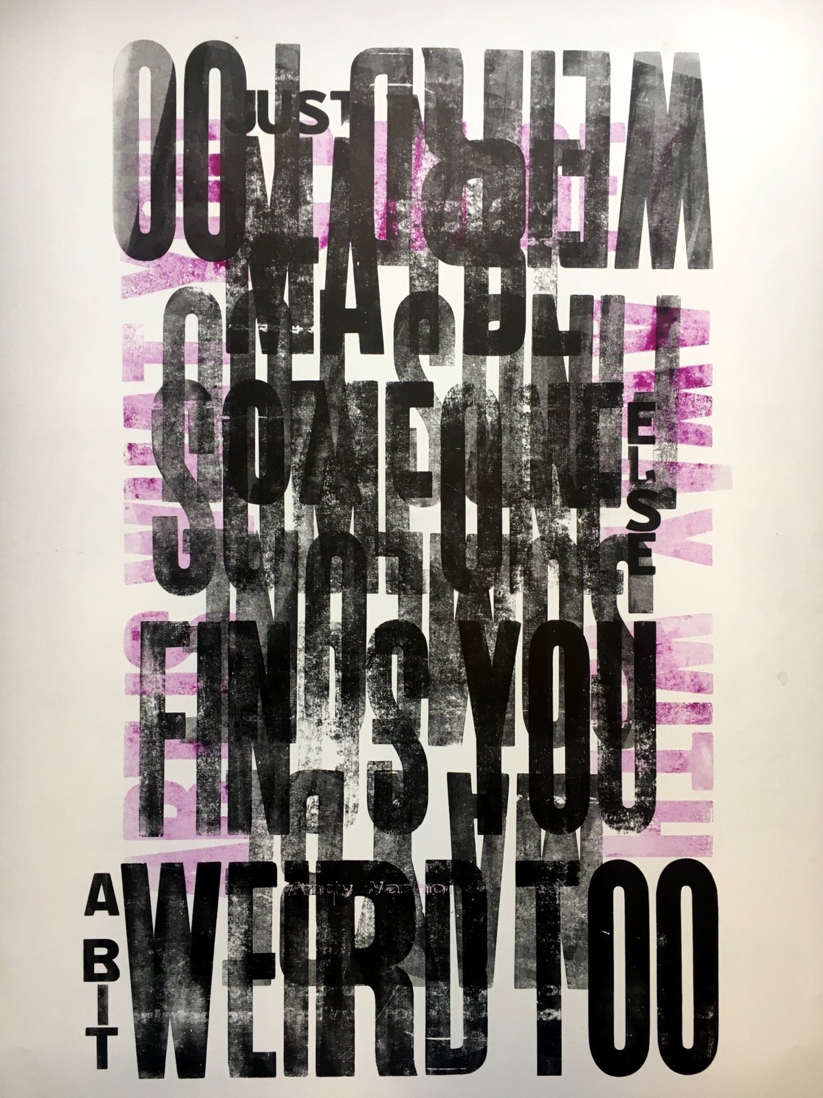 Image of One-off Typo Poster #1-066