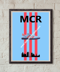 MANCHESTER INSPIRED / THREE STRIPE PRINT