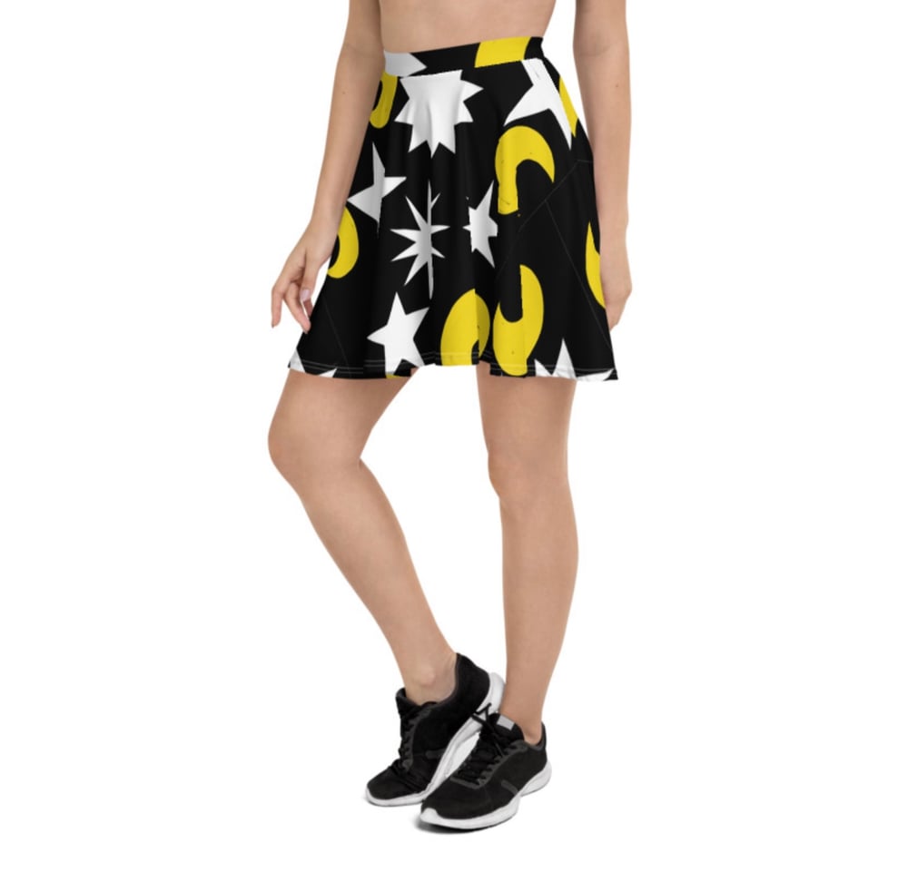 Image of Moonlight Print Flowy Skirt